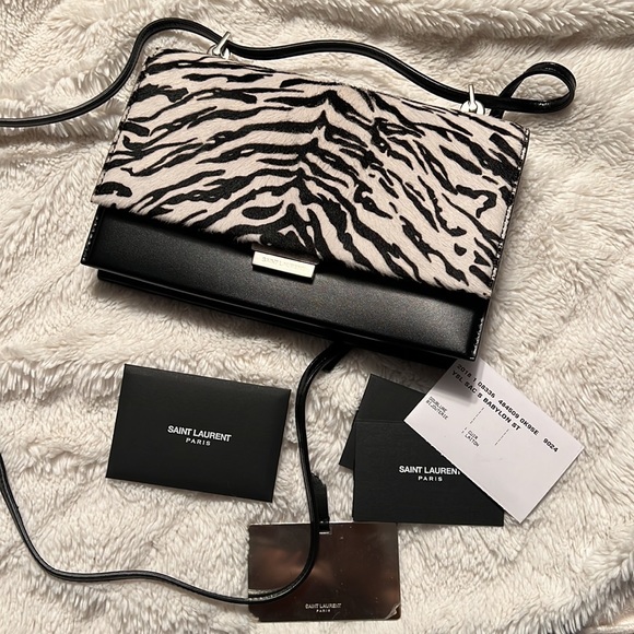 YSL Babylon Black Zebra Small - Picture 2 of 14